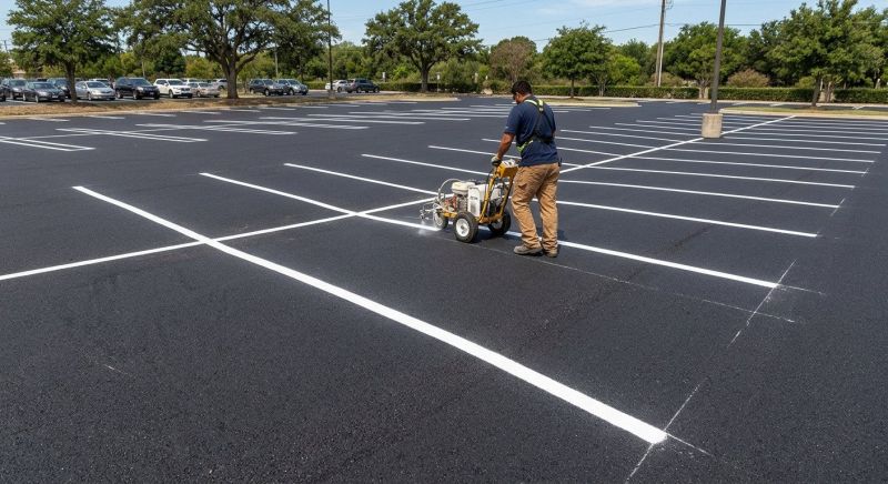 Asphalt Painting in Lawrenceville, GA