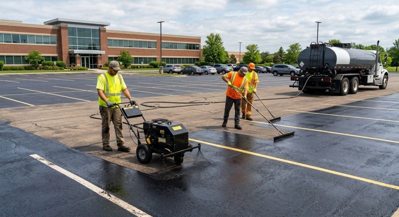 Commercial Parking Lot Sealing in Columbus, OH